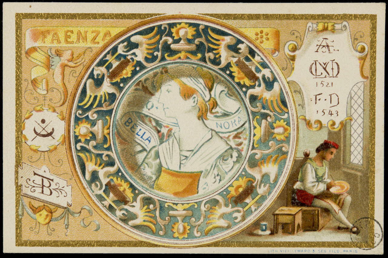 carte réclame FAENZA 1975.3.20 Photo