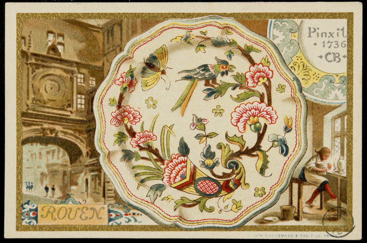 carte réclame ROUEN 1975.3.6 Photo