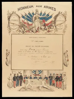 estampe HONNEUR AUX ARMES 1976.16.10  Photo