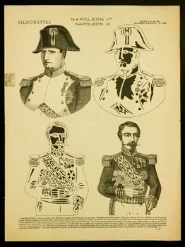 estampe SILHOUETTES NAPOLEON I ER  NAPOLEON III 1976.16.3 Photo