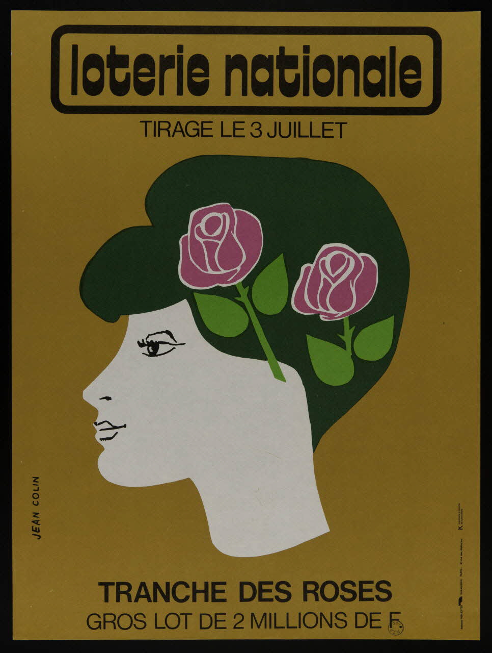 affiche loterie nationale  TRANCHE DES ROSES 1976.20.100 Photo