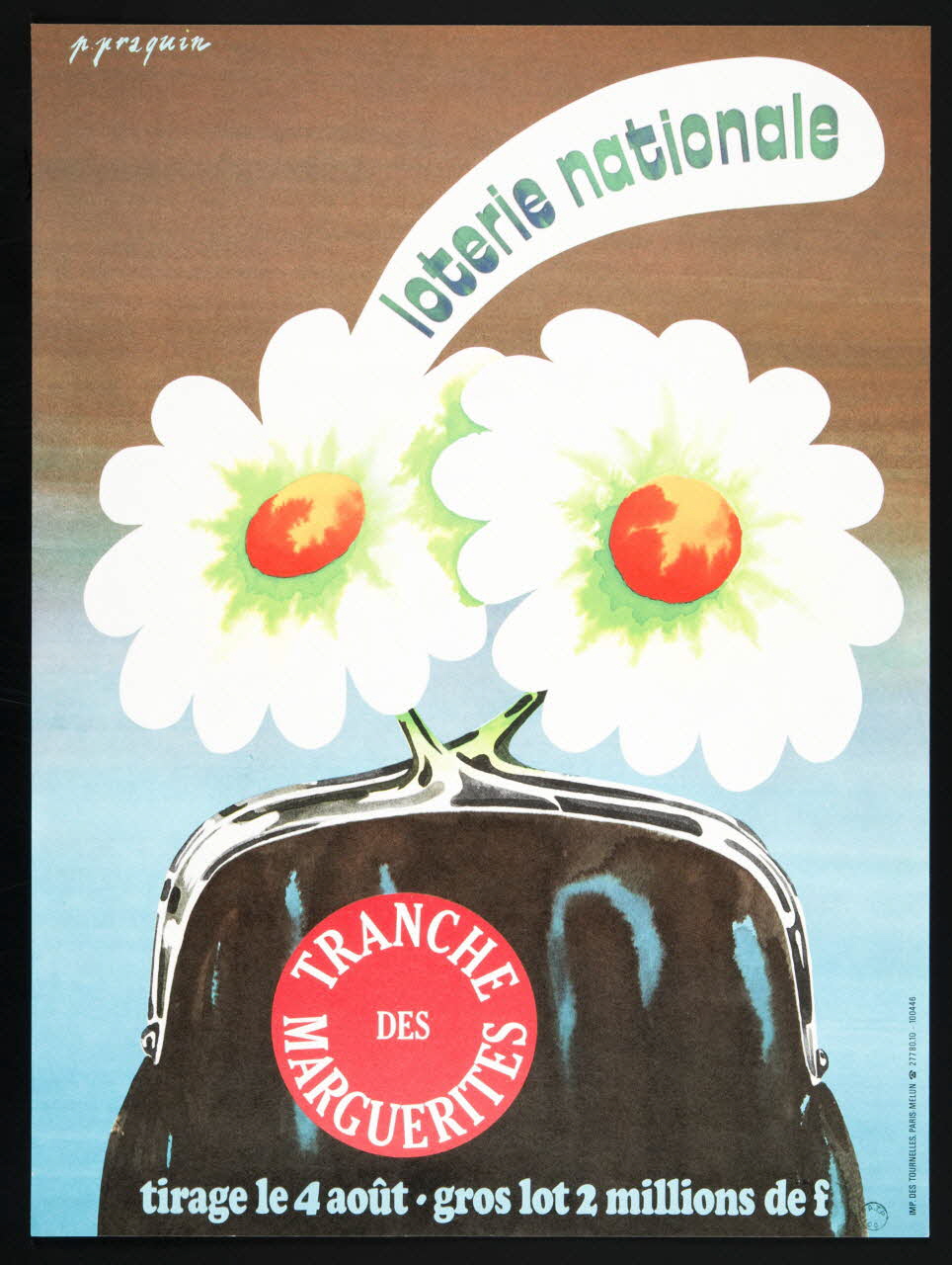 affiche loterie nationale  TRANCHE  DES  MARGUERITES 1976.20.109 Photo