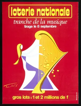 affiche loterie nationale  tranche de la musique 1976.20.118 Photo