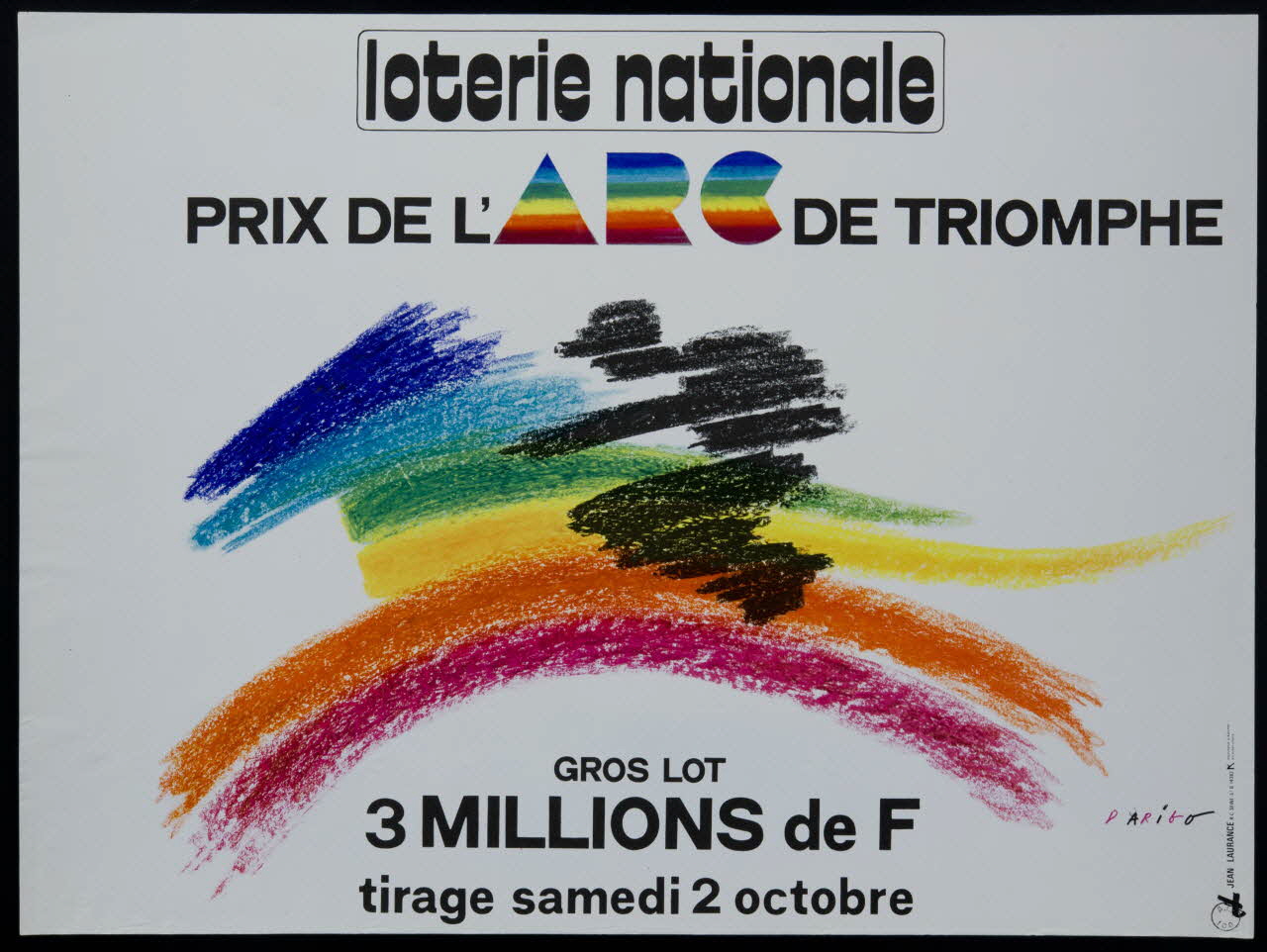 affiche loterie nationale  PRIX DE L'ARC DE TRIOMPHE 1976.20.130 Photo