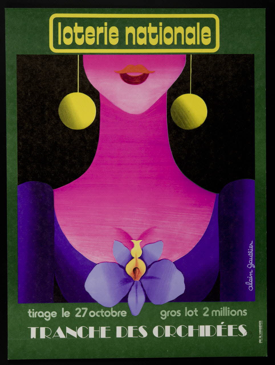 affiche loterie nationale  TRANCHE DES ORCHIDEES 1976.20.144 Photo