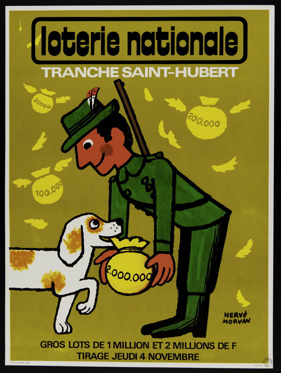 affiche loterie nationale  TRANCHE SAINT-HUBERT 1976.20.147 Photo