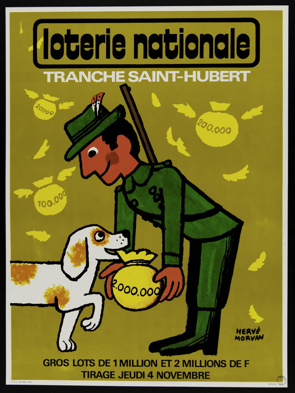 affiche loterie nationale  TRANCHE SAINT-HUBERT 1976.20.148 Photo
