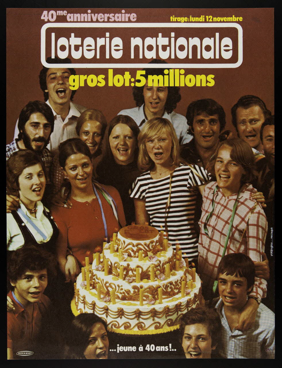 affiche 40me anniversaire  loterie nationale 1976.20.150 Photo