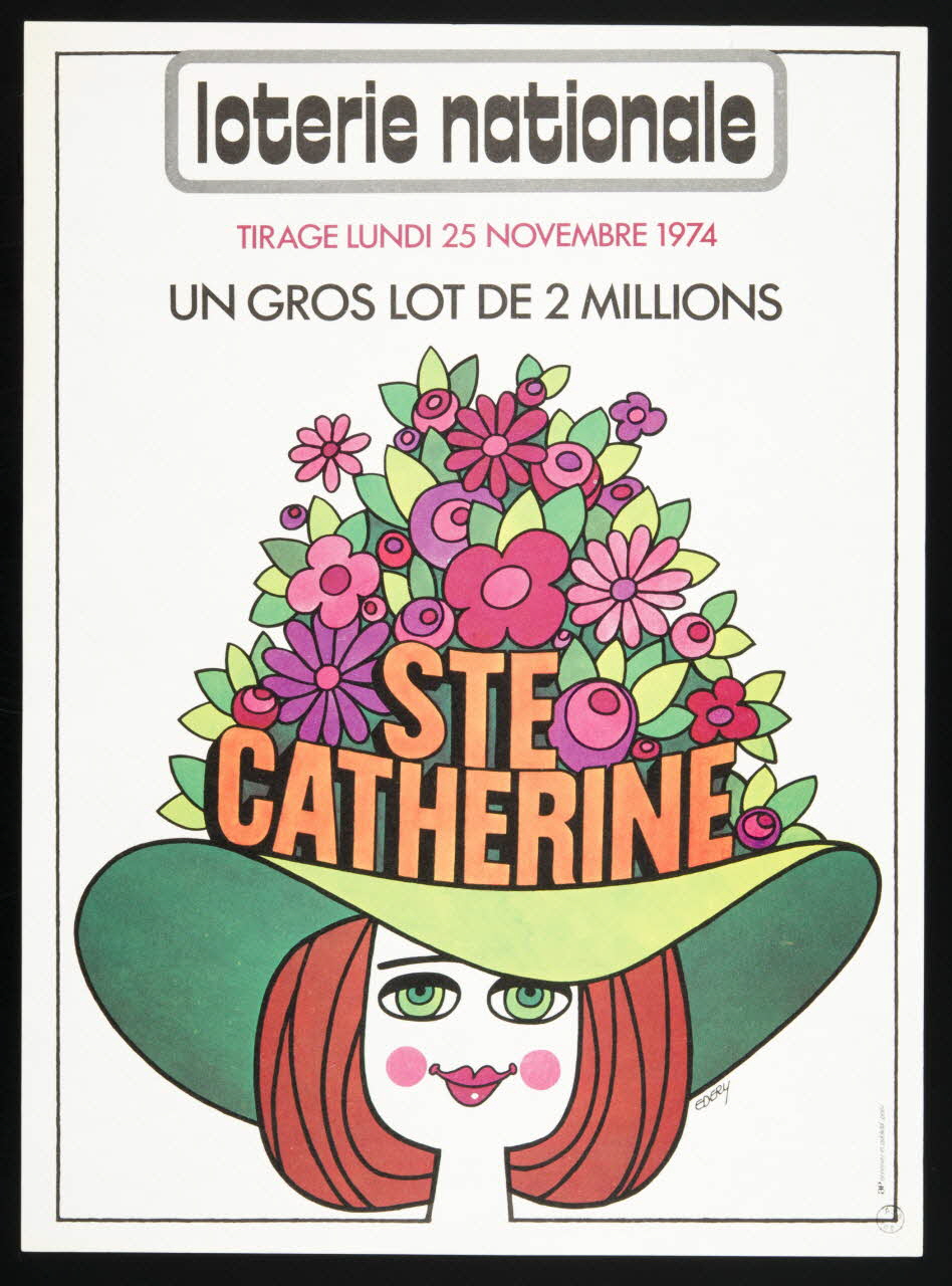 affiche loterie nationale  STE  CATHERINE 1976.20.155 Photo