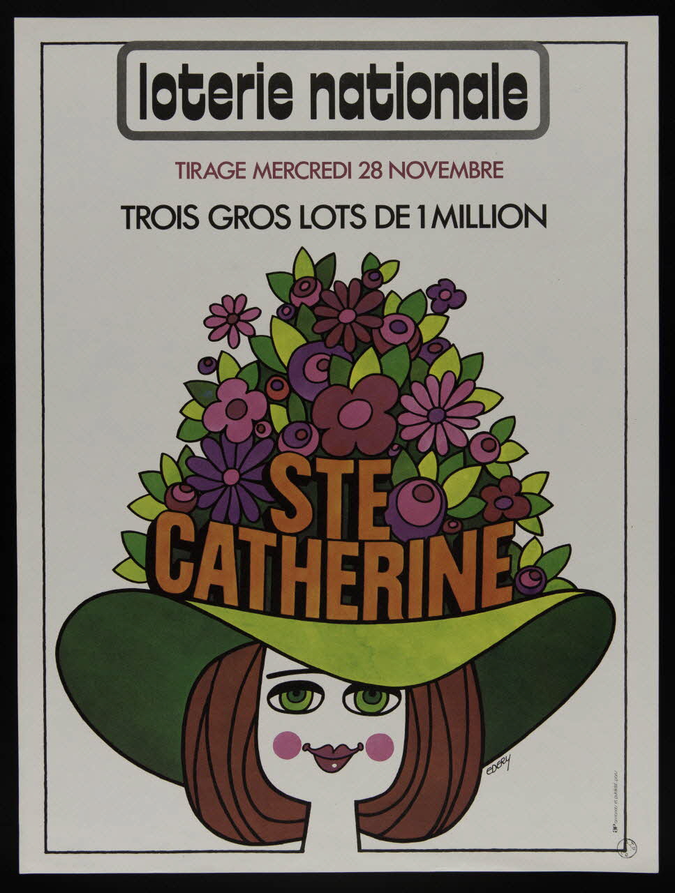 affiche loterie nationale  STE CATHERINE 1976.20.159 Photo