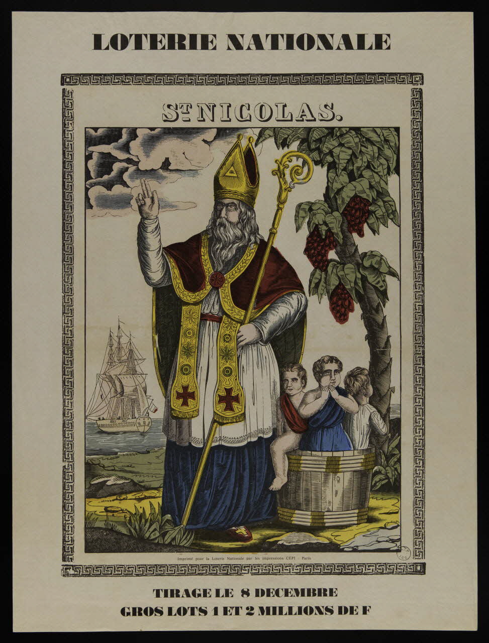 affiche LOTERIE NATIONALE  ST NICOLAS. 1976.20.164 Photo