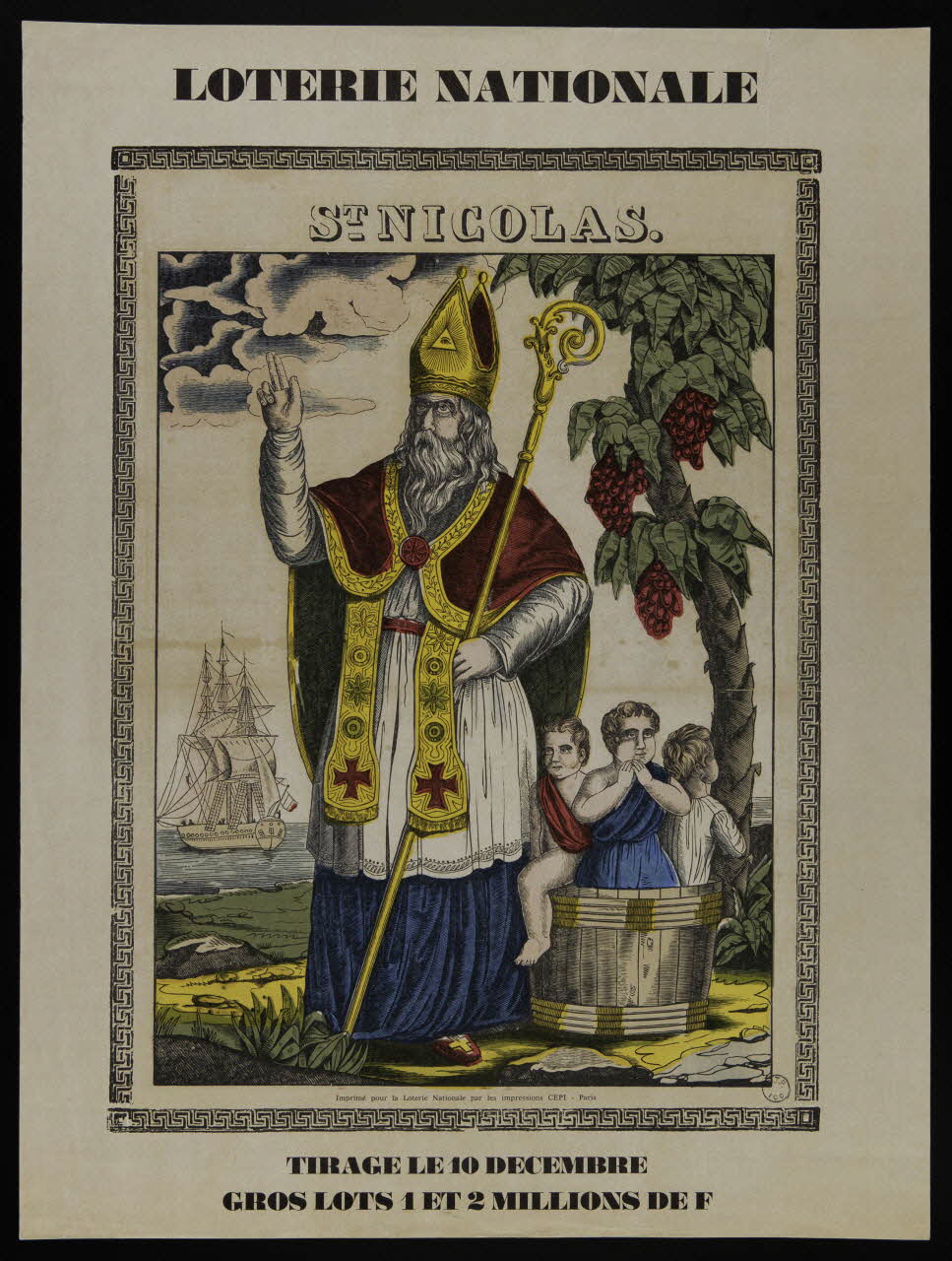 affiche LOTERIE NATIONALE  ST NICOLAS. 1976.20.165 Photo