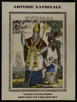 affiche LOTERIE NATIONALE  ST NICOLAS. 1976.20.165 Photo