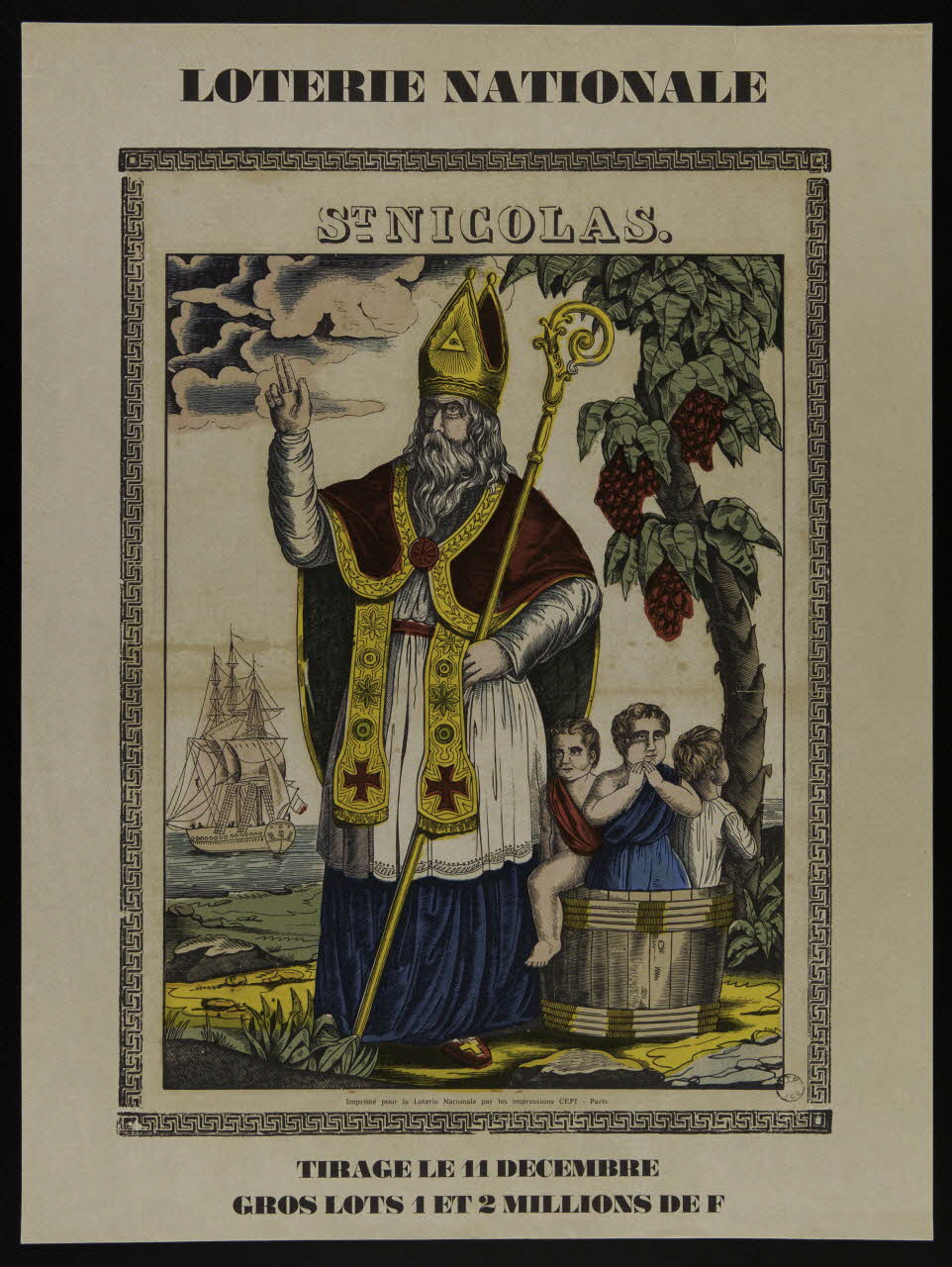 affiche LOTERIE NATIONALE  ST NICOLAS. 1976.20.166 Photo