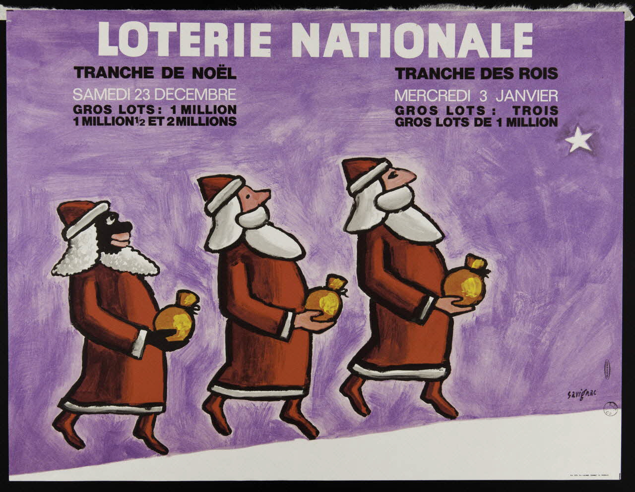 affiche LOTERIE NATIONALE  TRANCHE DE NOËL 1976.20.169 Photo