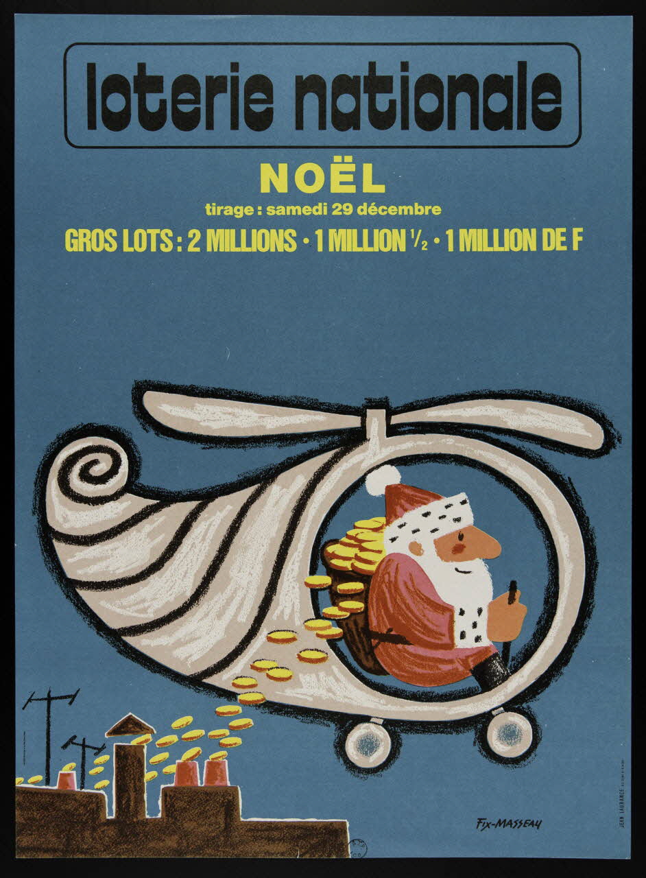 affiche loterie nationale  NOEL 1976.20.173 Photo