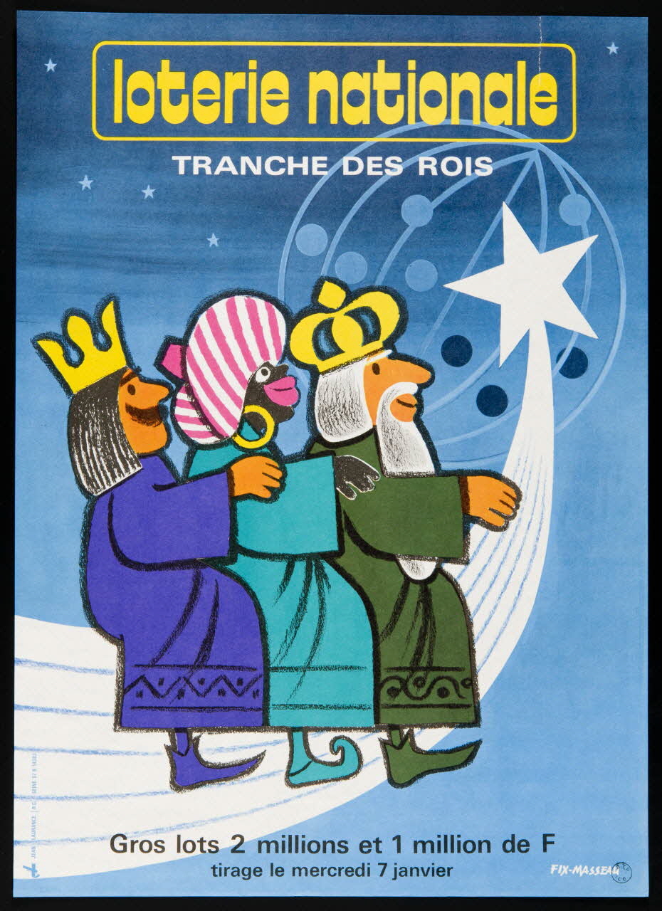 affiche loterie nationale  TRANCHE DES ROIS 1976.20.28 Photo