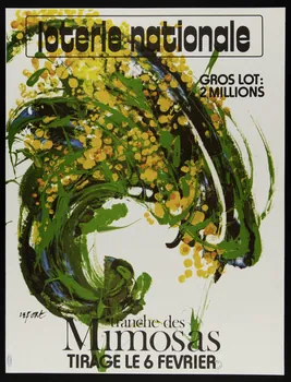 affiche loterie nationale  tranche des  Mimosas 1976.20.42  Photo