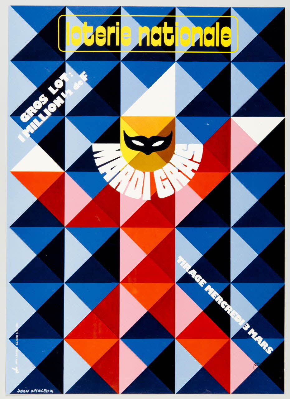 affiche loterie nationale  MARDI GRAS 1976.20.50 Photo
