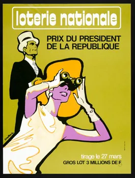 affiche loterie nationale PRIX DU PRESIDENT DE LA REPUBLIQUE 1976.20.62 Photo