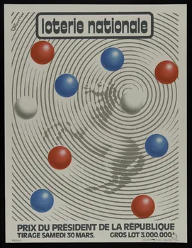 affiche loterie nationale  PRIX DU PRESIDENT DE LA REPUBLIQUE 1976.20.63 Photo