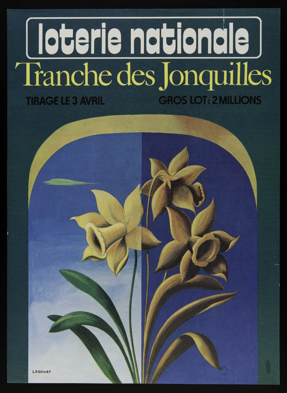 affiche loterie nationale  Tranche des Jonquilles 1976.20.65 Photo