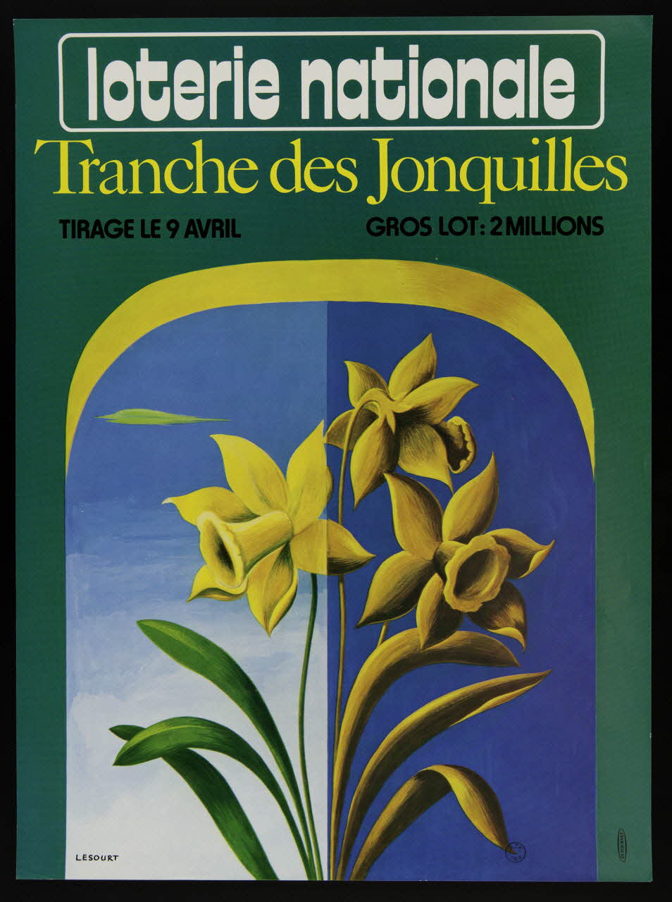 affiche loterie nationale  Tranche des Jonquilles 1976.20.71 Photo