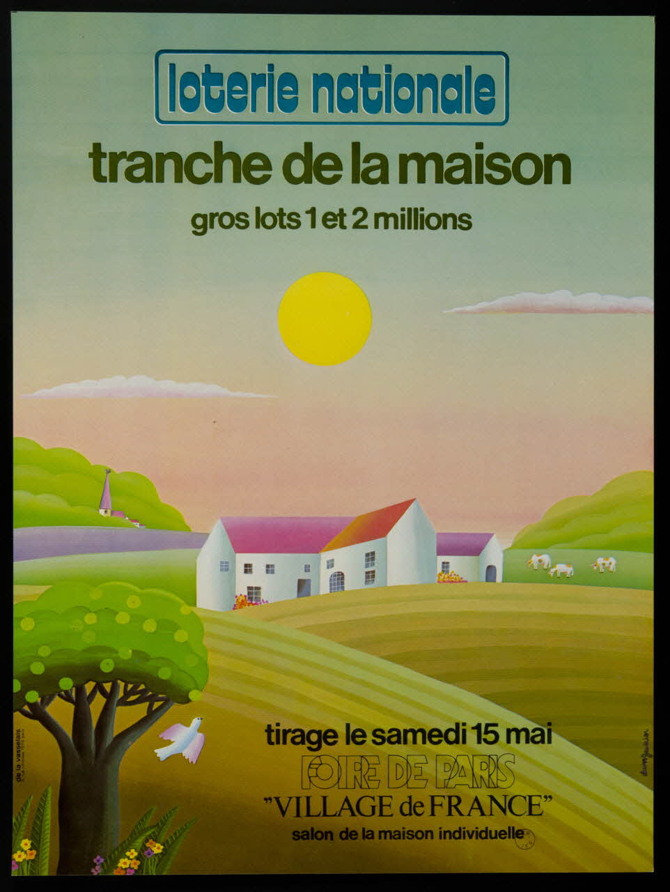 affiche loterie nationale  tranche de la maison 1976.20.82 Photo