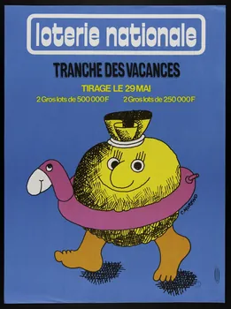 affiche loterie nationale  TRANCHE DES VACANCES 1976.20.86  Photo