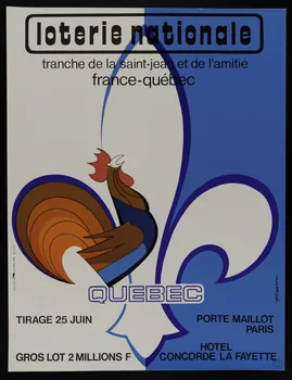 affiche loterie nationale  tranche de la saint-jean et de l'amitié  france-québec 1976.20.96 Photo