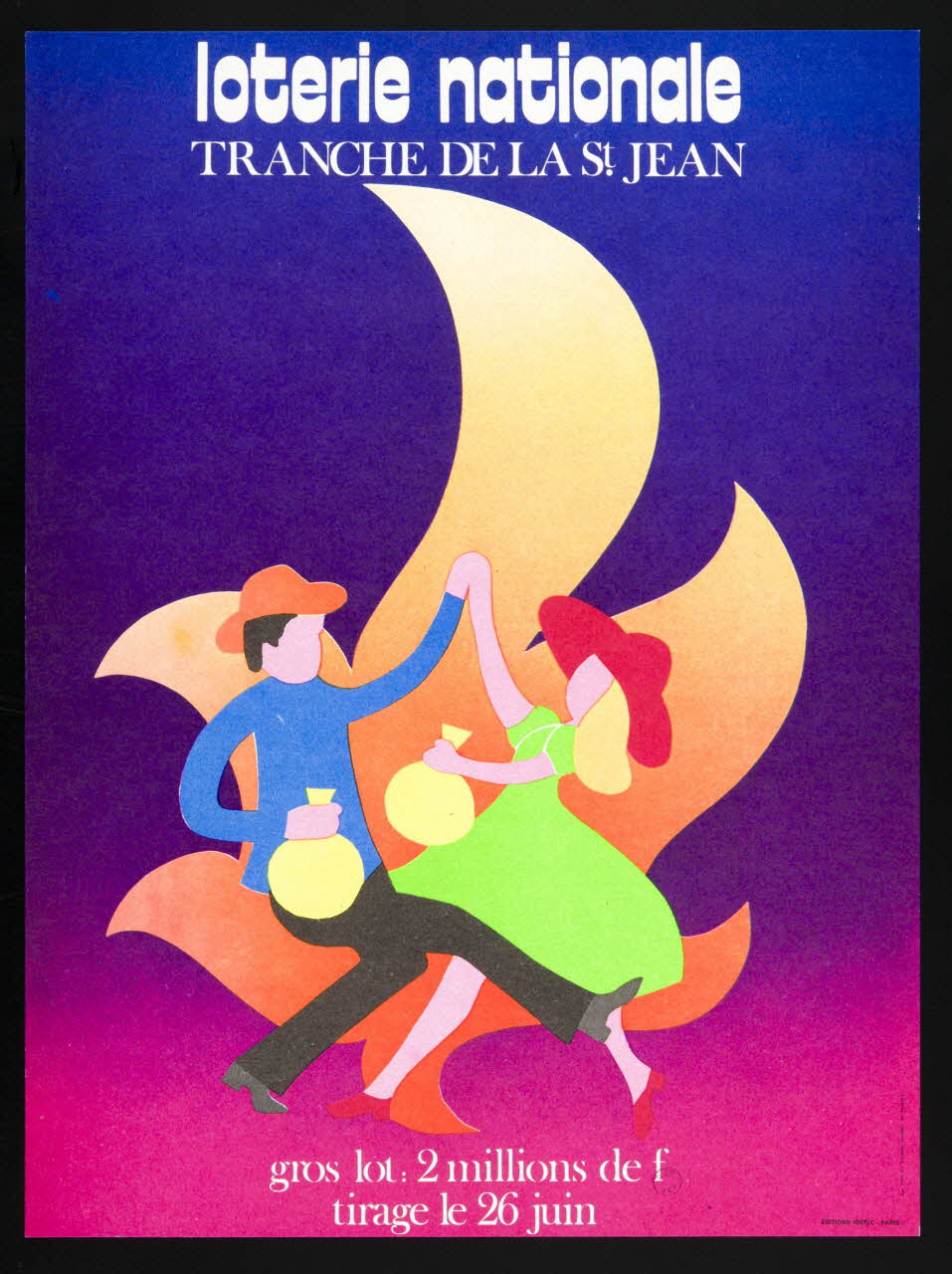 affiche loterie nationale  TRANCHE DE LA St. JEAN 1976.20.98 Photo