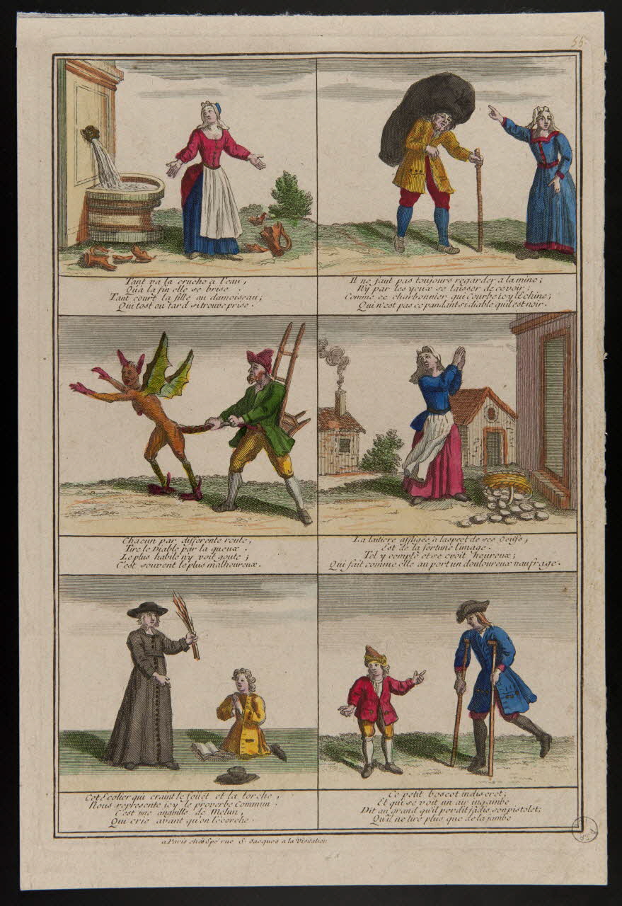 estampe Suite de scènes illustrant des proverbes 1976.27.2 Photo