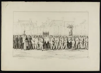 estampe Procession avec les reliques de Saint Crespin, de Saint Luc et de Saint Eloi 1976.27.9 Photo