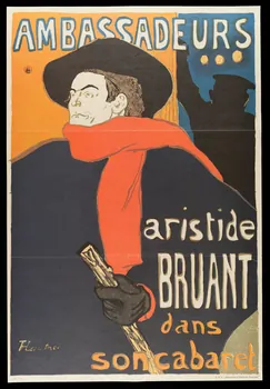 estampe Aristide  BRUANT  dans  son cabaret 1976.28.1 Photo