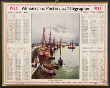 estampe Almanach des Postes et des Télégraphes  1935 1976.31.19 Photo