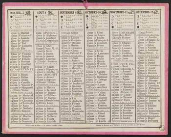 estampe Almanach 1976.31.25 Photo