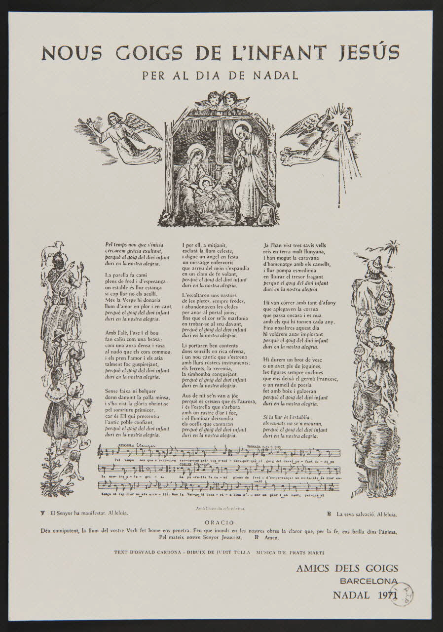 estampe NOUS GOIGS DE L'INFANT JESUS 1976.34.11 Photo