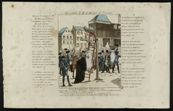 imagerie ancienne Execution de Mr. le Marquis de Favras Paris 1790 1976.40.2 Photo