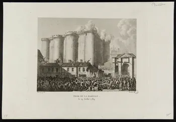 Pierre-Gabriel Berthault ; Prieur partie d'un ensemble d'estampes PRISE DE LA BASTILLE,  Le 14 Juillet 1789 Paris 1791-1817 1976.41.15  Photo