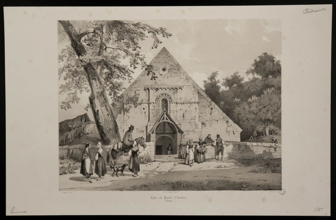 estampe Eglise du Prieuré d'Airaines.  Picardie. 1976.41.22 Photo