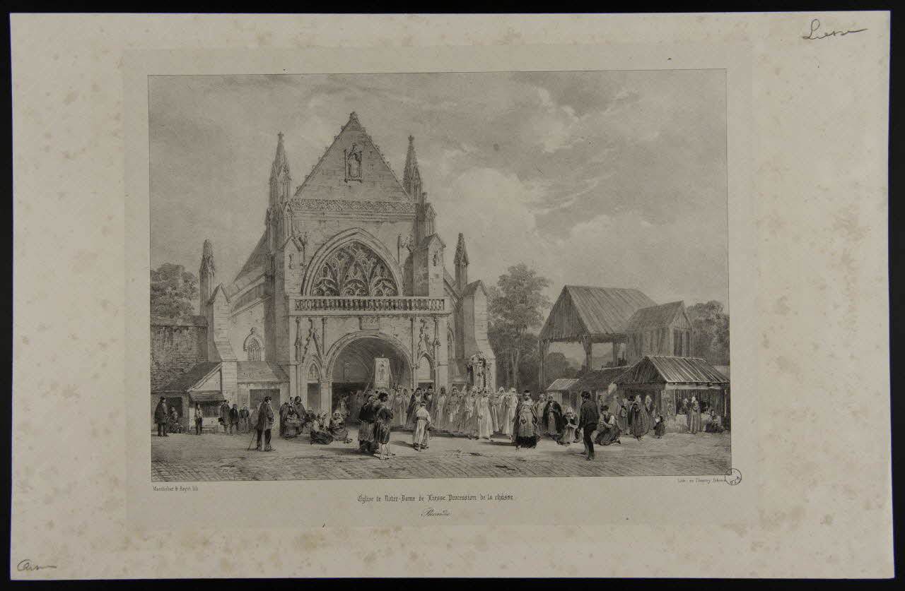 estampe Eglise de Notre-Dame de Liesse. Procession de la châsse. 1976.41.24 Photo