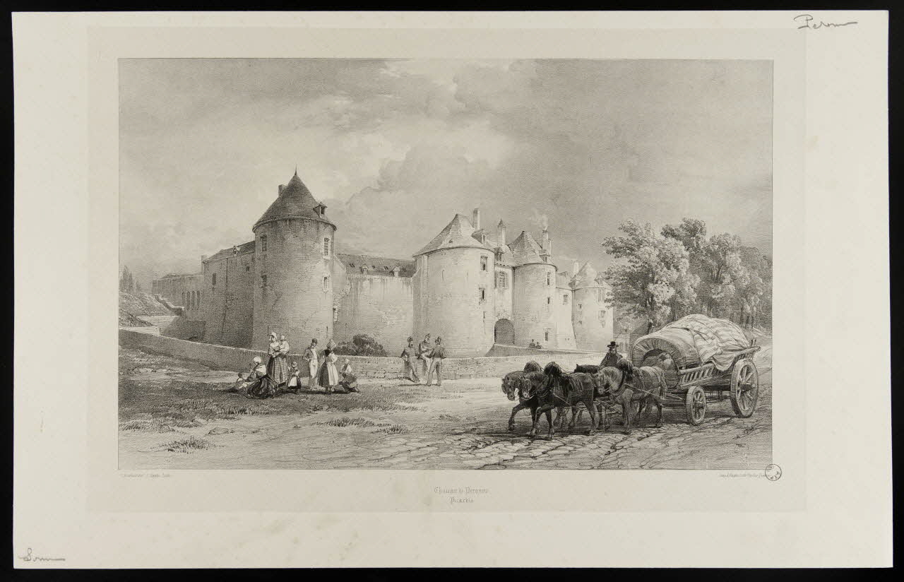 estampe Chateau de Peronne.  Picardie. 1976.41.25 Photo