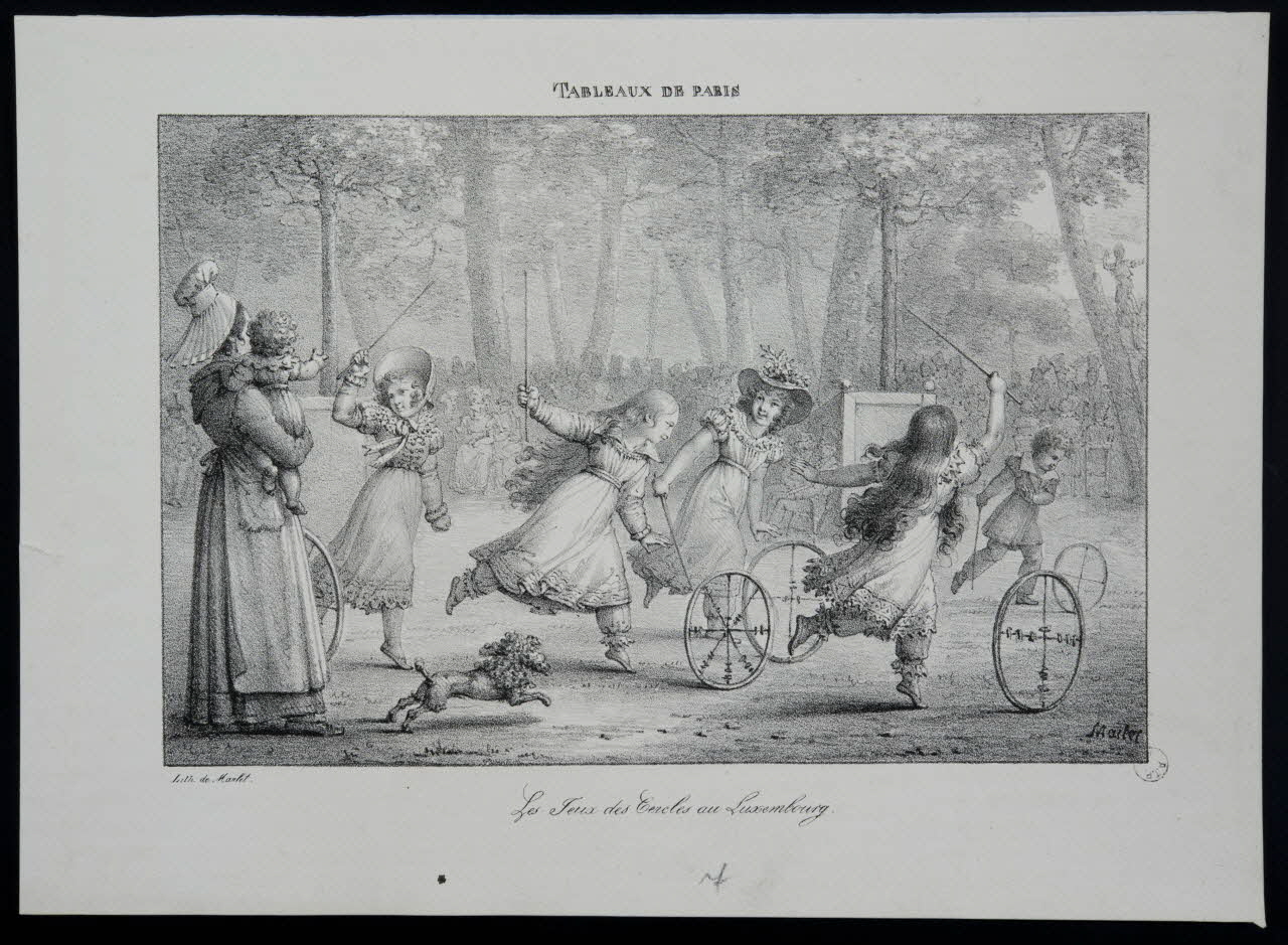 estampe TABLEAUX DE PARIS  Les Feux des Cercles au Luxembourg. 1976.41.9 Photo