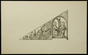 estampe Saint Pierre et Saint Paul, patrons des maçons 1976.71.11.1  Photo