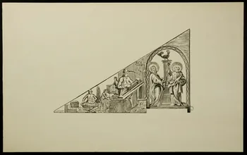 estampe Saint Pierre et Saint Paul, patrons des maçons 1976.71.11.2  Photo