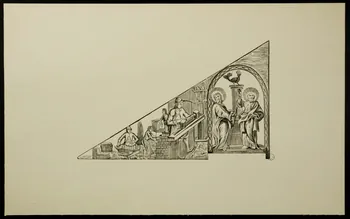 estampe Saint Pierre et Saint Paul, patrons des maçons 1976.71.11.6  Photo