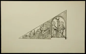estampe Saint Pierre et Saint Paul, patrons des maçons 1976.71.12  Photo