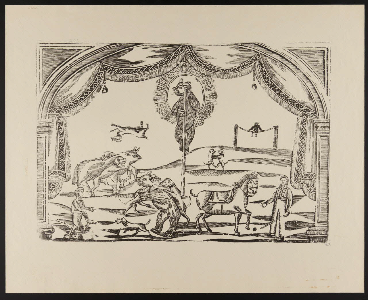 estampe Animaux sur scène 1976.71.19.1 Photo