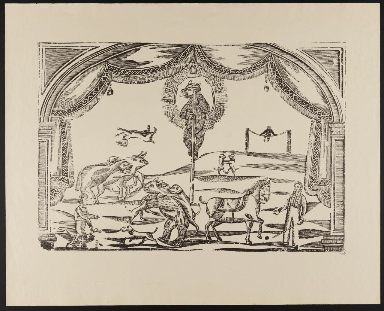 estampe Animaux sur scène 1976.71.20.1 Photo