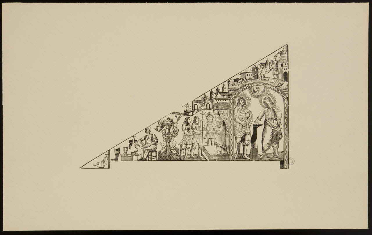 estampe Vie et mort de saint Crépin et saint Crépinien 1976.71.5.2 Photo